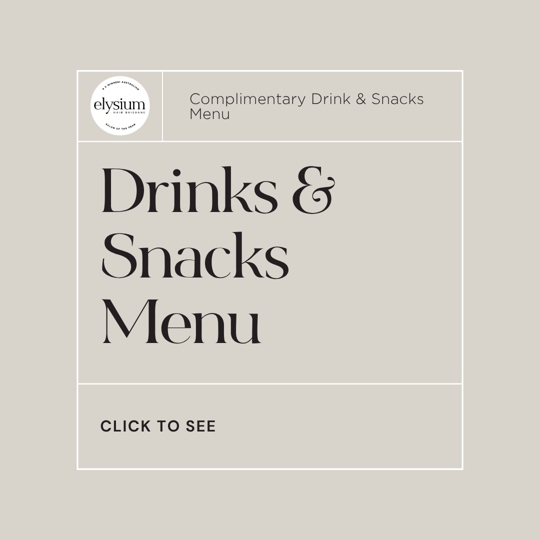 Elysium Drinks And Snacks Menu